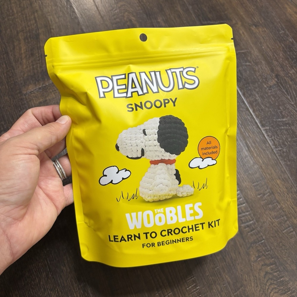 The Woobles Peanuts Snoopy Learn to Crochet Kit for Beginners NEW